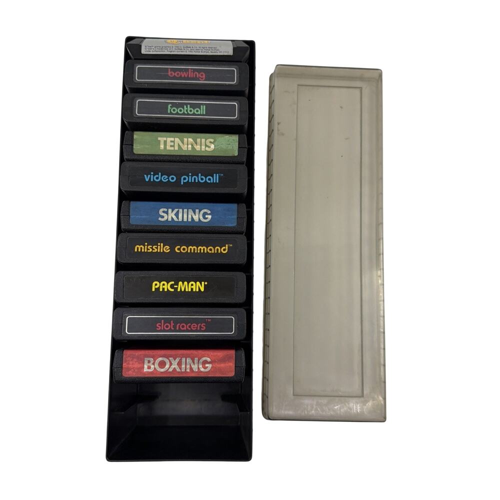 Atari Game Cartridge Lot of 10 Vintage Video Games Assorted Titles Bundle